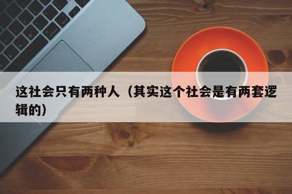 这社会只有两种人（其实这个社会是有两套逻辑的）
